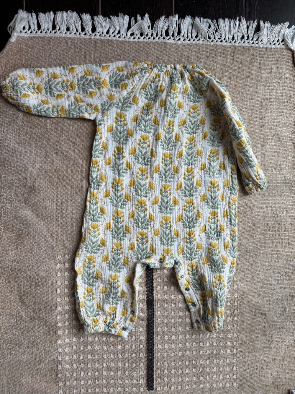 Bundle of 2 Angel Dear Floral Rompers Jumpsuits
